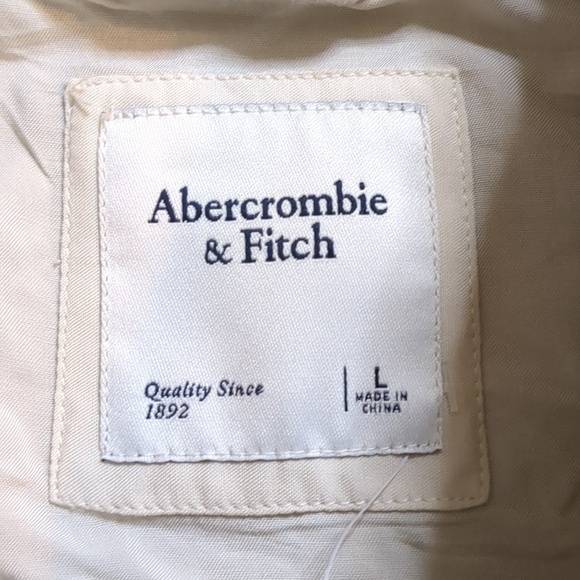 Abercrombie & Fitch Women's Size L Cropped Plaid Flannel Shacket Jacket - Picture 3 of 7